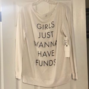 “Girls just wanna have funds” sweater